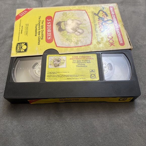 A Golden Book VHS Lot Of 3 Movies Richard Scary Hans Christian Andersen Jungle - Picture 6 of 6